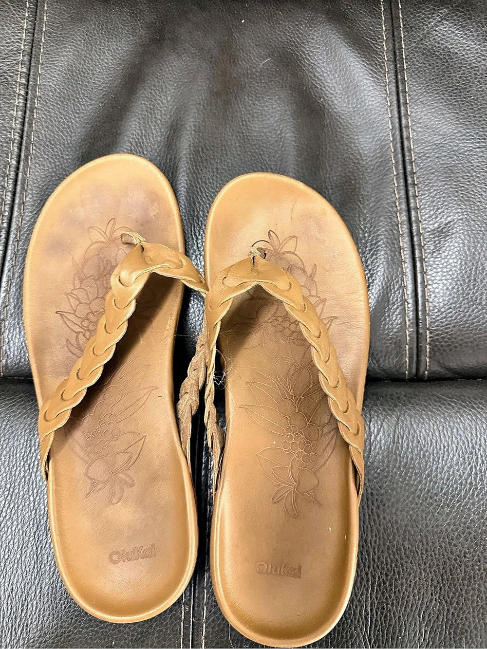Olukai Lei Flip Flop Brown Sandals